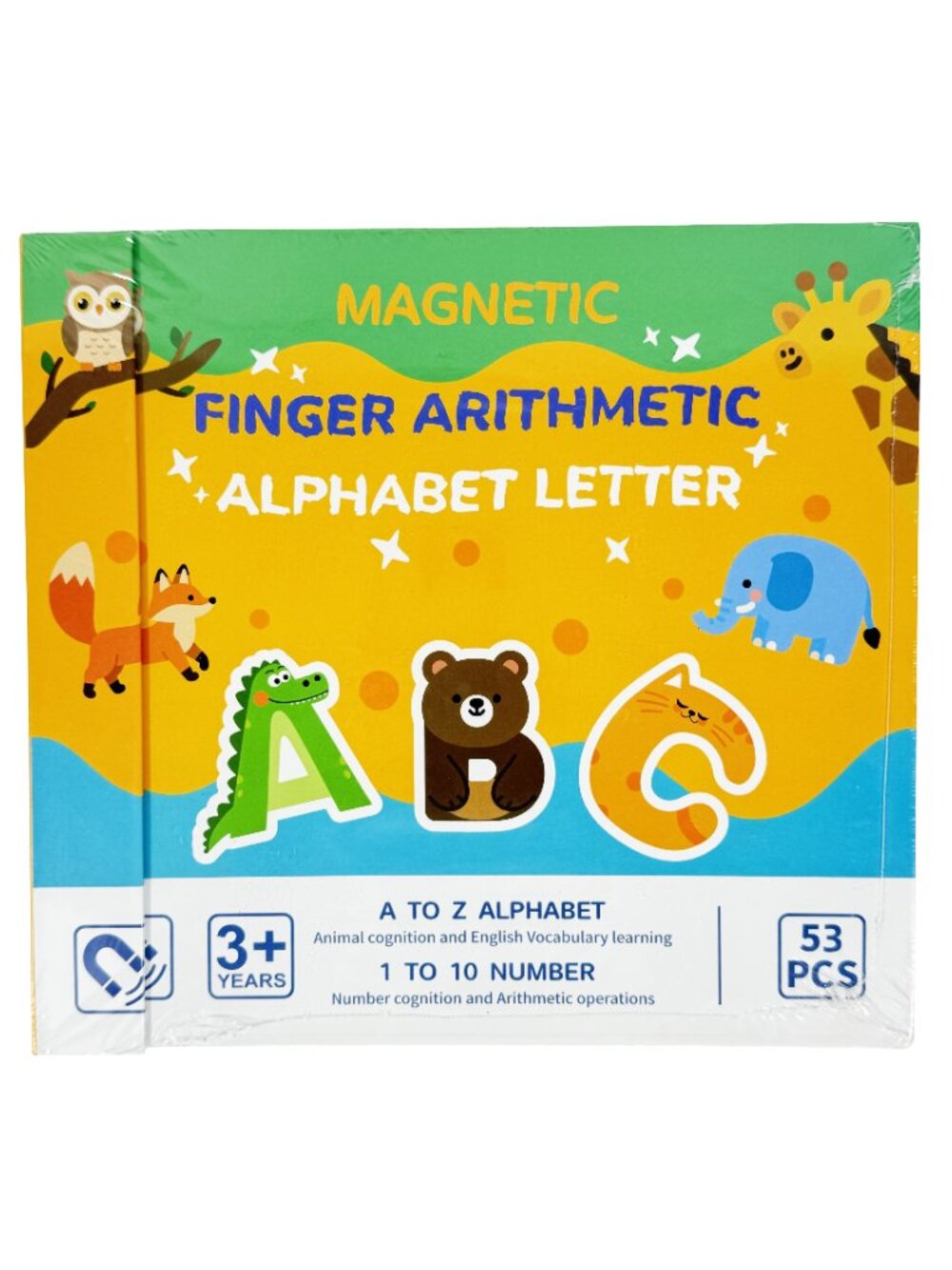 Magnetic Alphabet & Math Set, 53pc Montessori Learning Toy - Picture 12 of 16